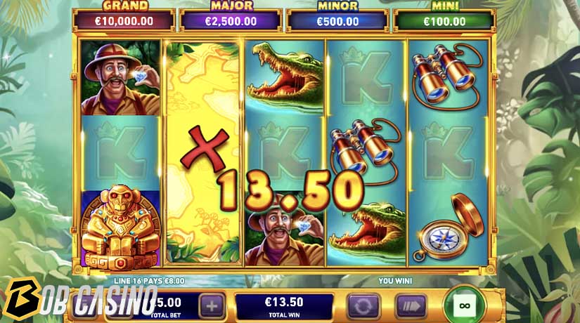 Bonus round in Adventure Trail Slot on Bob Casino