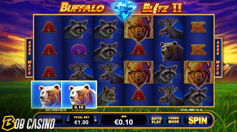 Bonus Round in Buffalo Blitz II Slot