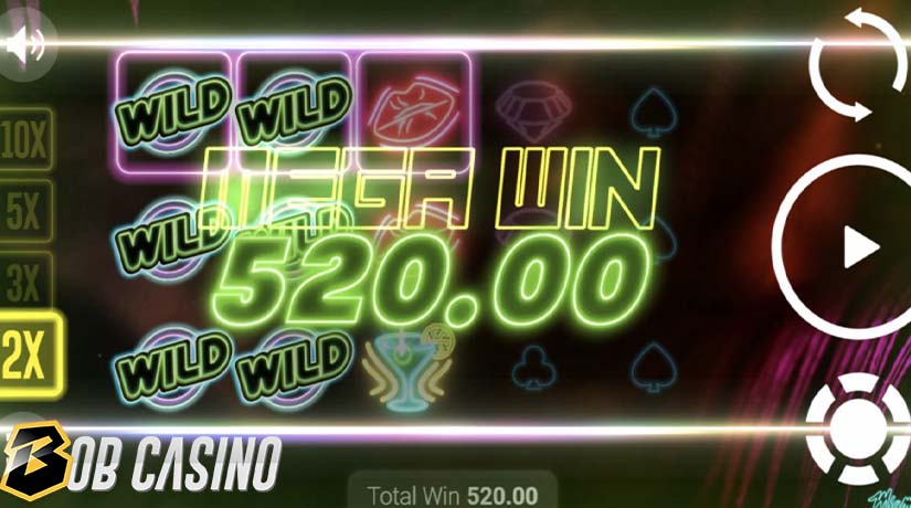 Bonus Round in Miami Glow Slot on Bob Casino