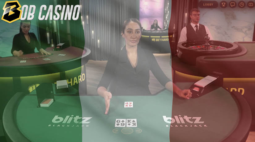 Blitz Blackjack Live Italy Version on Bob Casino