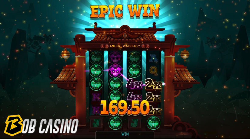 Big win in Ancient Warriors Slot