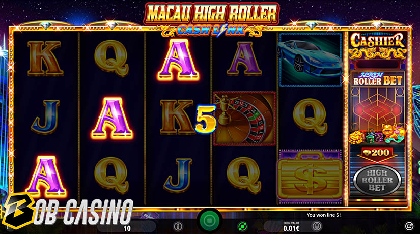 Bonus Round in Macau High Roller Slot