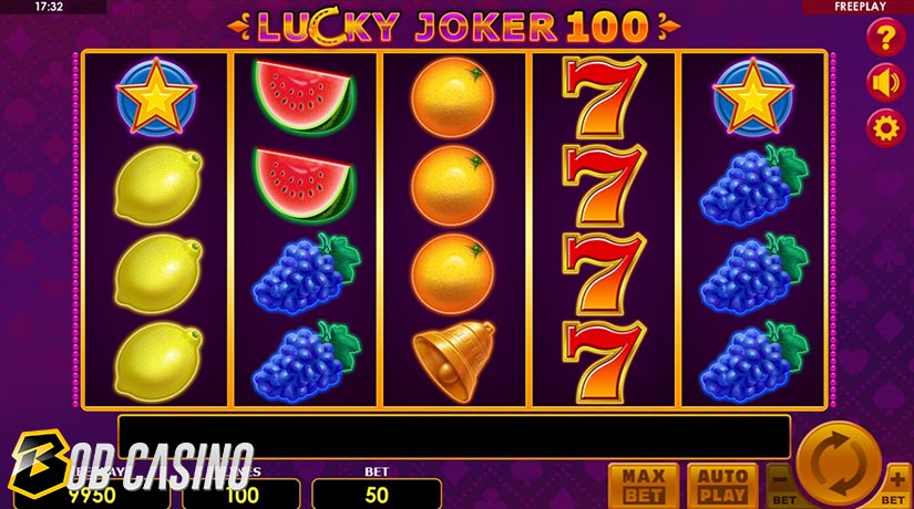 Scatter Symbols in Lucky Joker 100 Slot