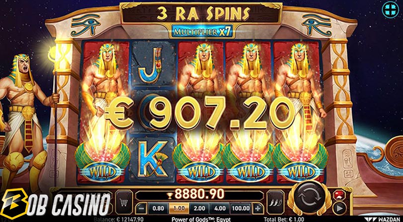 3 Ra Spins in Power of Gods™: Egypt Slot