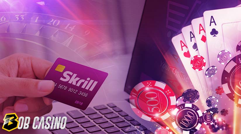 Man using Skrill, which is one of the safest payment methods in online casinos