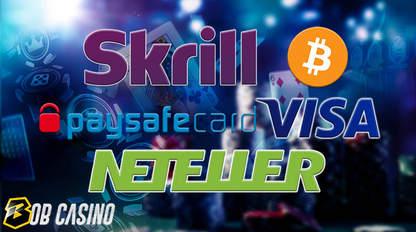 Skrill, Bitcoin, Paysafe, Visa and Neteller are the best payment methods in online casino