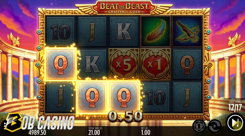 Bonus Round in Beat the Beast: Griffin's Gold Slot