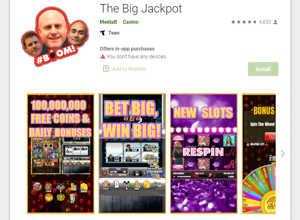 The Big Jackpot app on Google Play