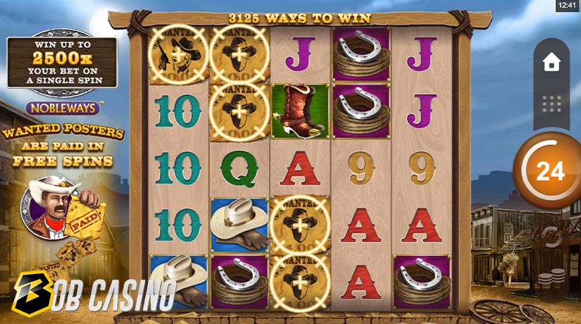 Bonus Round in Wanted Outlaws Slot