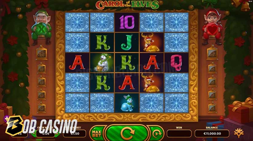 Bonus Round in Carol of the Elves Slot