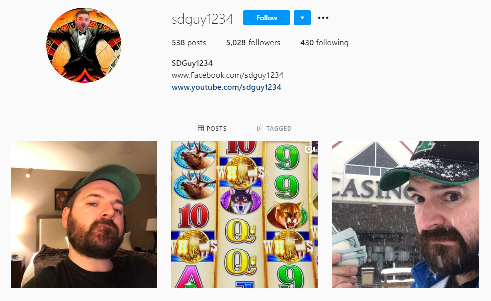 SDGuy 1234 Instagram Profile Page