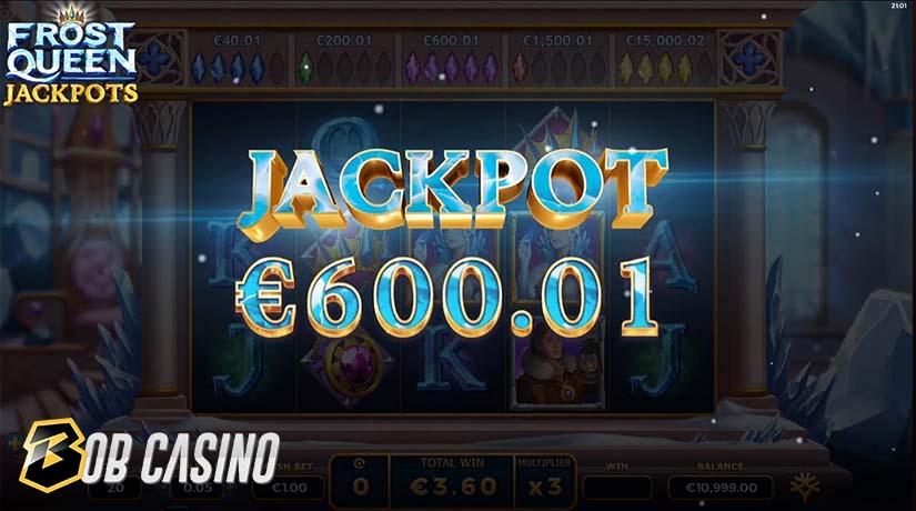 Jackpot win in Frost Queen Jackpots