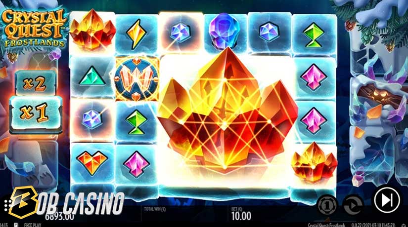 Bonus Round in Crystal Quest: Frostlands Slot 