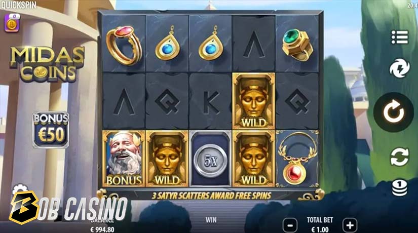 Bonus Round in Midas Coins Slot