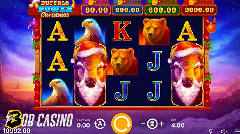 Buffalo Power Christmas slot reels