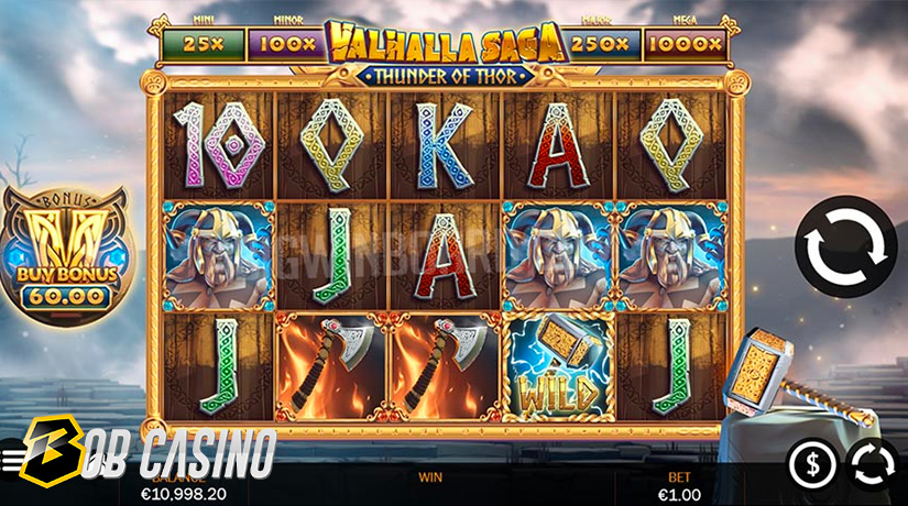 Valhalla Saga:Thunder of Thor slot reels